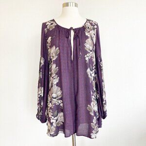 Free People Sunset Boulevard Floral Mini Boho Romper Sz XS